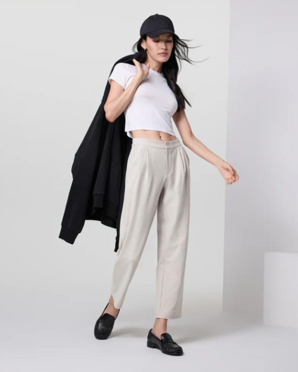 VUORI Elevation Ankle Trouser Pant Ecru Heather DreamKnit Move Sz XXL $128 3A21